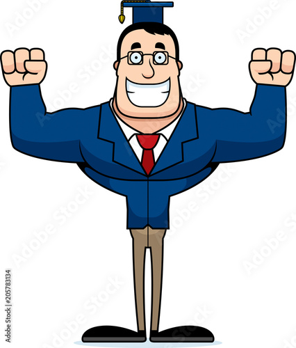 Cartoon Smiling Teacher
