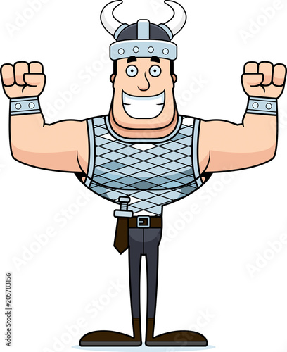 Cartoon Smiling Viking