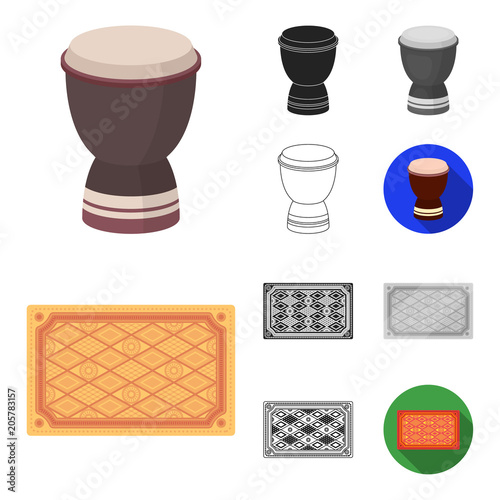 Turkey country cartoon,black,flat,monochrome,outline icons in set collection for design.Travel and attractions vector symbol stock web illustration.