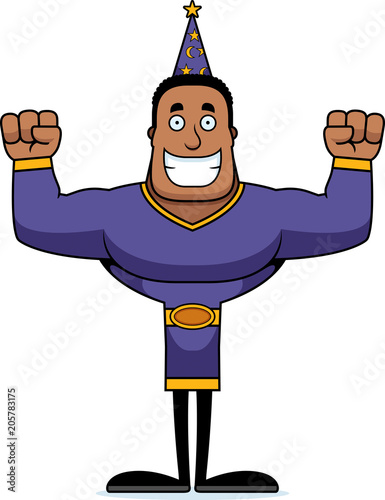 Cartoon Smiling Wizard