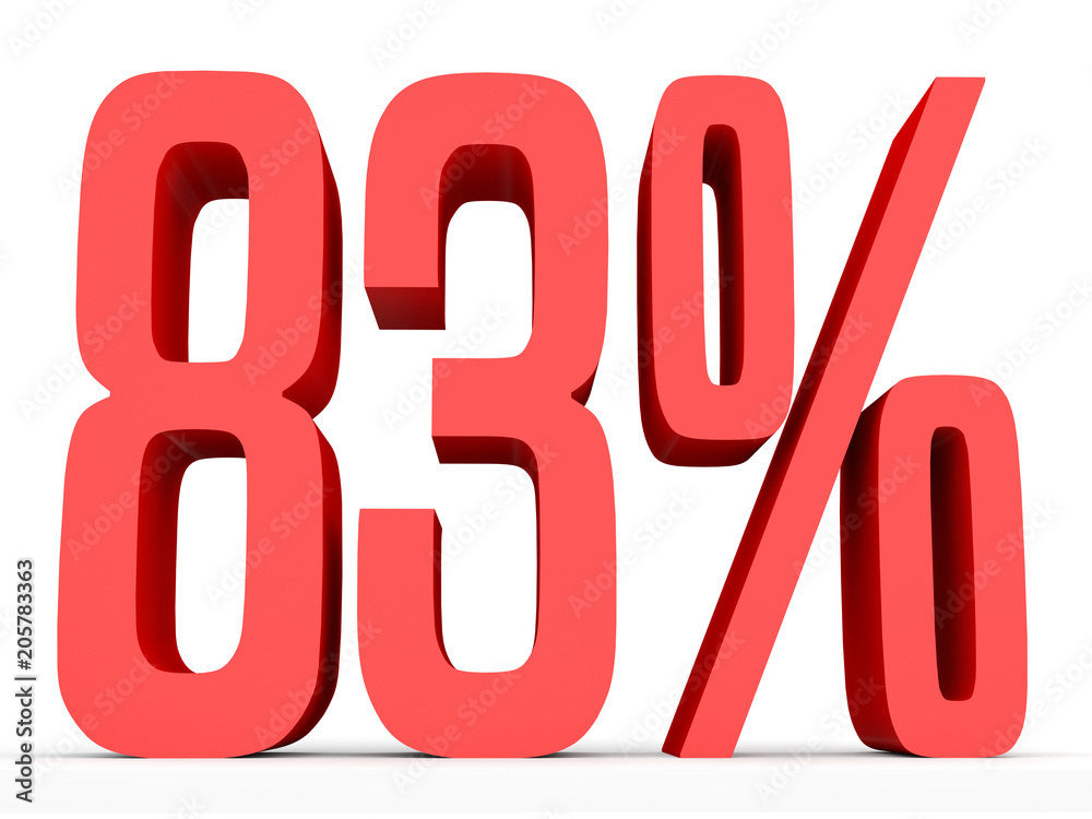Eighty three percent off. Discount 83 %. Eighty three percent off. Discount 83 %.