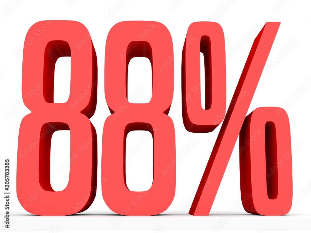 Eighty eight percent off. Discount 88 %. Eighty eight percent off. Discount 88 %.