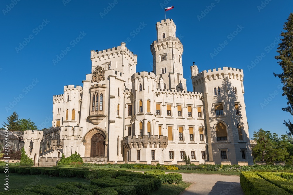 Gothic castle Hluboka nad Vltavou