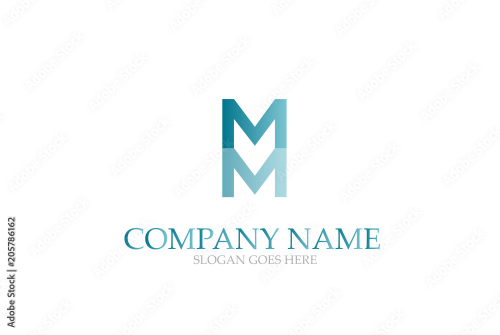 Letter MM Simple Logo Design Vector. Letter MM Simple Logo Design Vector.