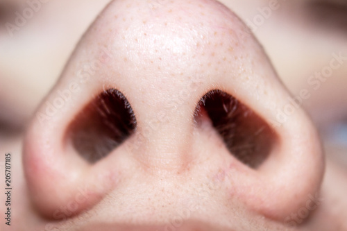 Foto Women's nose, close-up