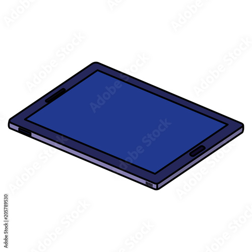 tablet device isometric icon vector illustration design