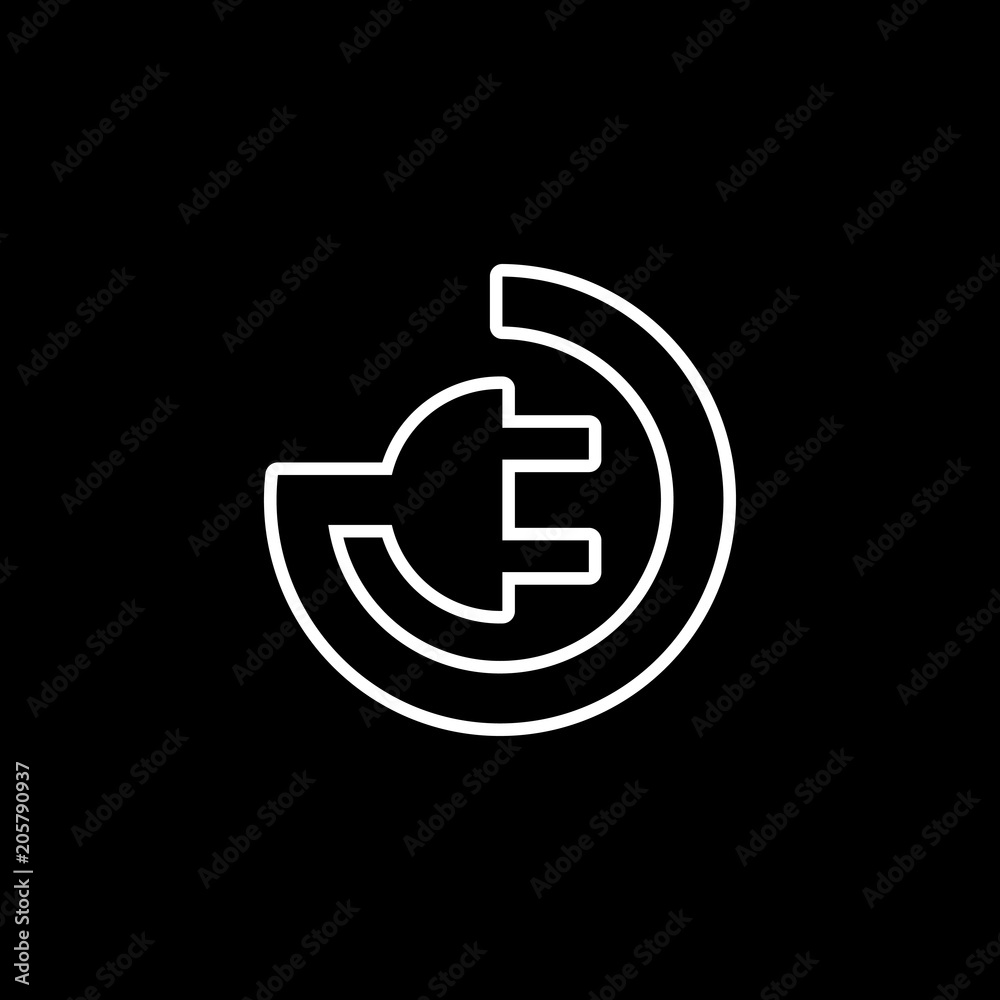 Electric plug vector icon Electric plug vector icon