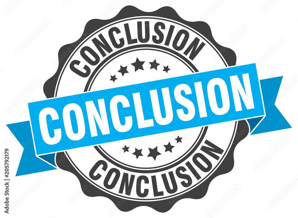 Obraz premium conclusion stamp. sign. seal