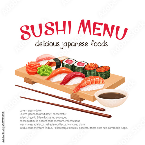Vector sushi bar munu.