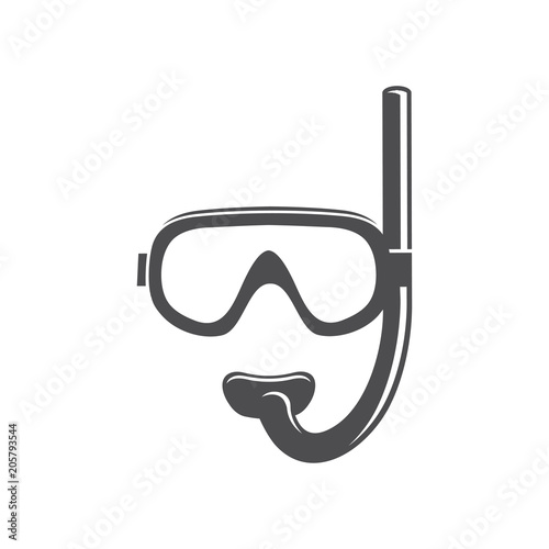 Swimming Mask Icon Symbol. Premium Quality Isolated Goggles Element In Trendy Style.