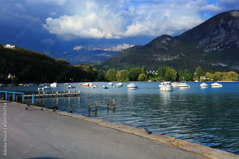 Annecy Lake, Haute Savoie, France, Europe