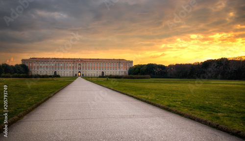 Tramonto alla Reggia di Caserta photo