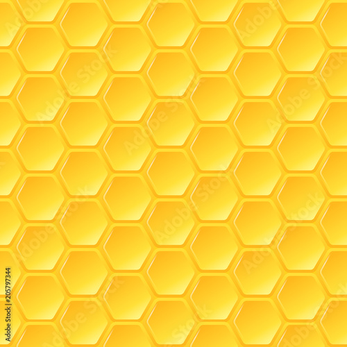 Vector Honeycomb Seamless Pattern