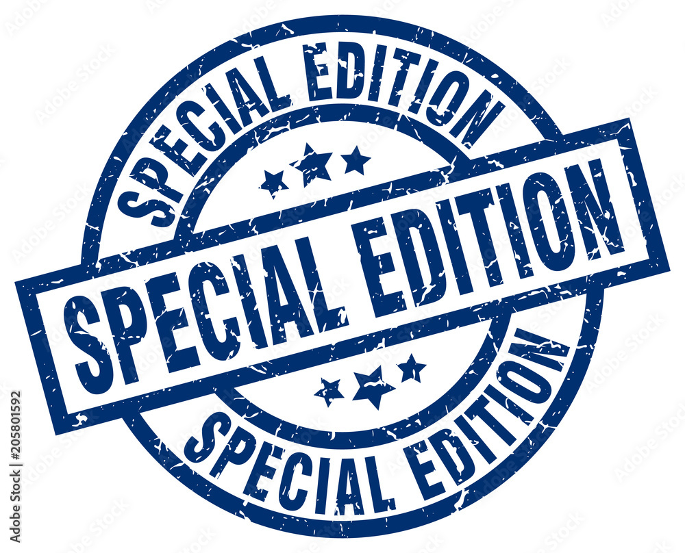 special edition blue round grunge stamp special edition blue round grunge stamp