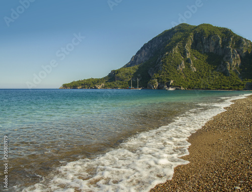 Fototapeta Naklejka Na Ścianę i Meble -  Beach of Cirali, Olympos Turkey - Stock Image