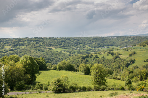 Paysage dans le Cantal, Auvergne