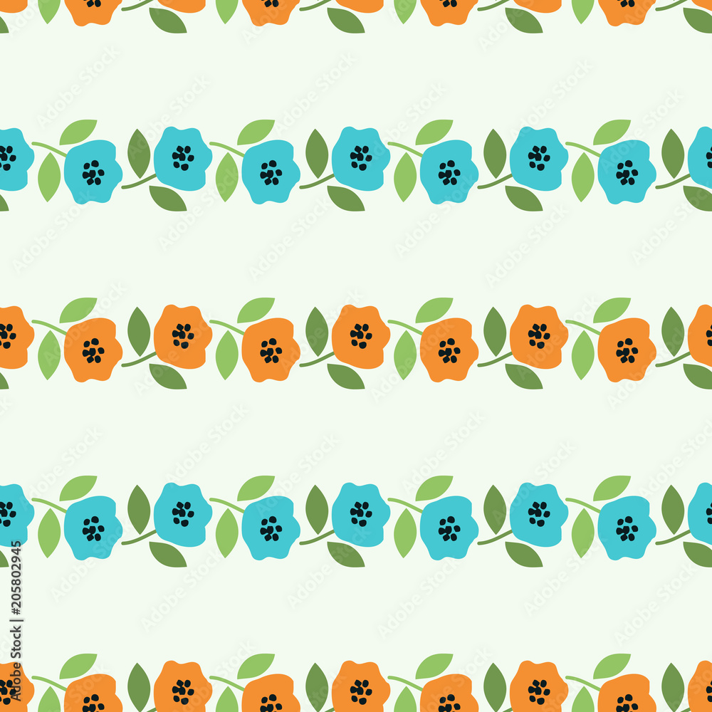 Obraz premium Seamless floral pattern