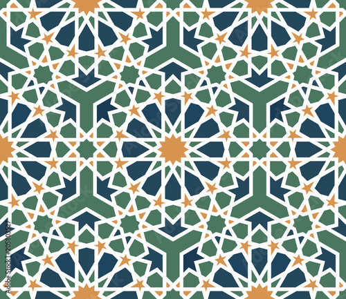 Fototapeta Seamless arabic pattern.