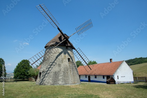 Windmill Kuzelov in the Southern Moravia, Czech republic © Mirekdeml