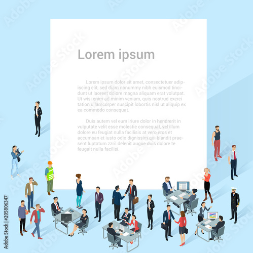 People crowd, vector background