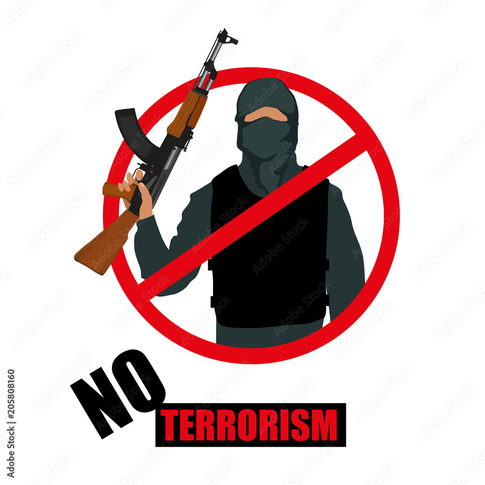 terrorist-with-weapon-stop-terrorism-terrorism-concept-vector
