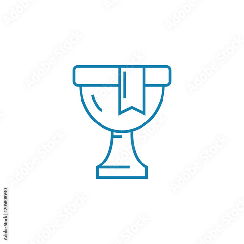 Honorable award line icon, vector illustration. Honorable award linear concept sign.