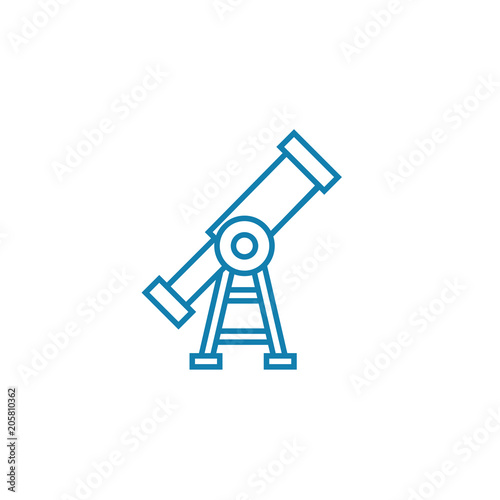Long-term perspective line icon, vector illustration. Long-term perspective linear concept sign.