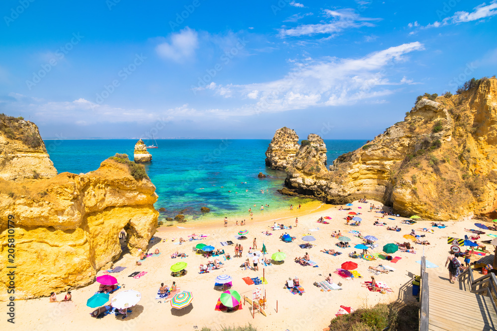 Lagos, Portugal - Enjoying a wonderful sunny day on the beach. Located