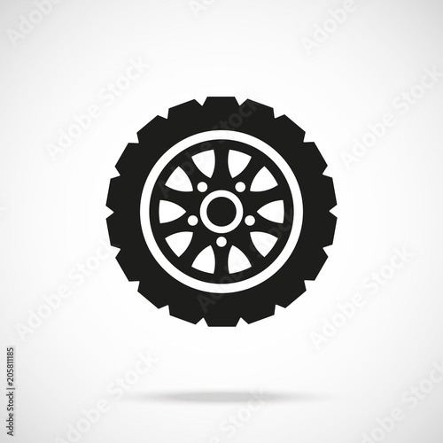 Tire icon. Car wheel. Vector icon
