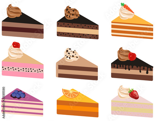 Vector Cake Slices