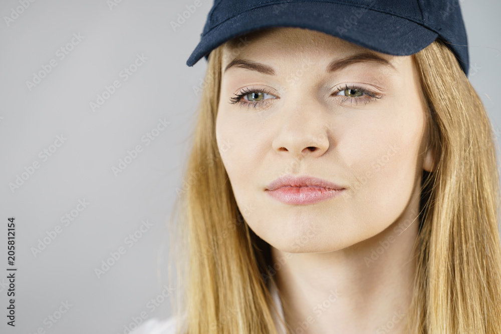Happy woman wearing sporty outfit Happy woman wearing sporty outfit