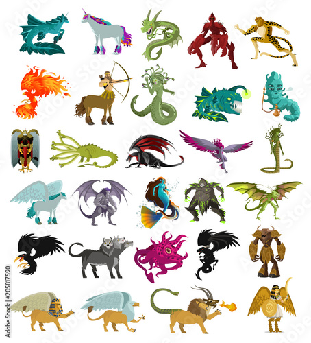 mythology monsters creatures collection