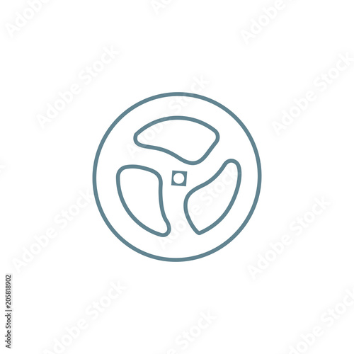 Ventil line icon, vector illustration. Ventil linear concept sign.