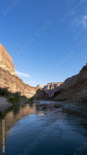Colorado River runs through Grand Canyon providing exciting whitewater rafting and incredible views along the way. Numerous side canyons can be hiked  often to beautiful waterfalls.