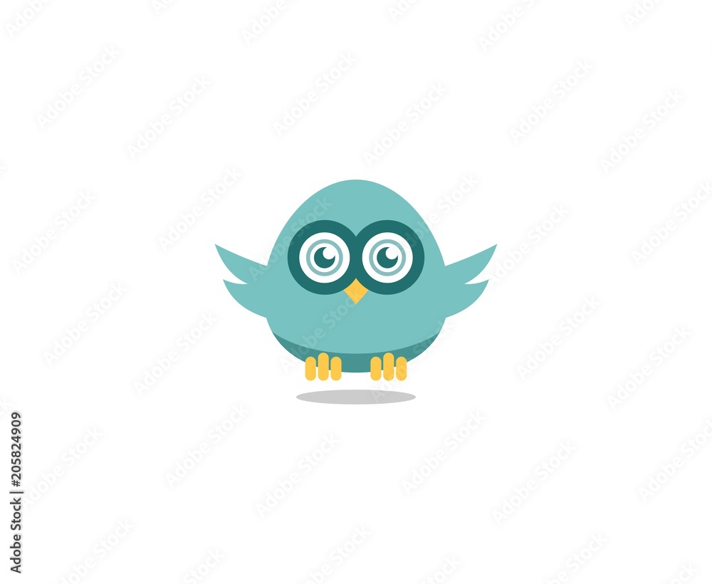 Naklejka premium Owl logo