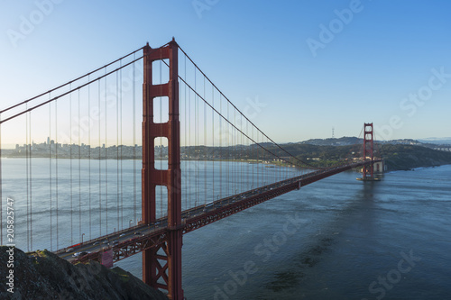 Golden Gate Bridge at evening light, San Francisco