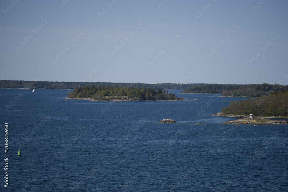 The outer archipelago of Stockholm a tranquil day in spring The outer archipelago of Stockholm a tranquil day in spring