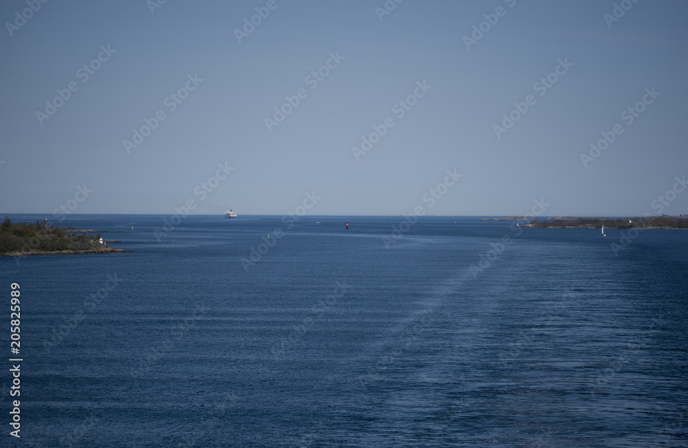 The last islands of the outer archipelago of Stockholm a tranquil day in spring The last islands of the outer archipelago of Stockholm a tranquil day in spring