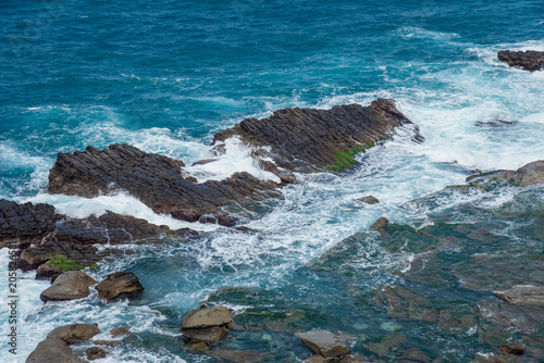 The Sea-eroded Terrain of Badouzi in Keelung, Taiwan. photo