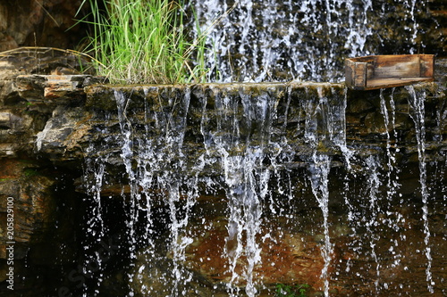 Mountain spring cascade