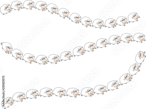 sheep vector background