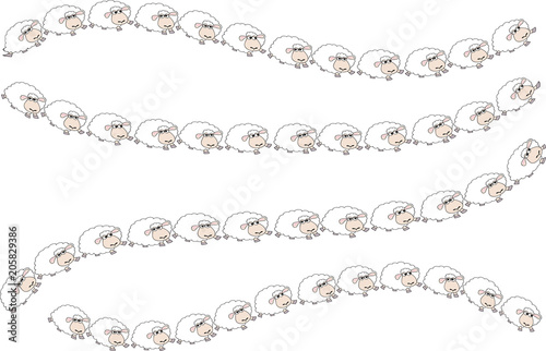 sheep vector background