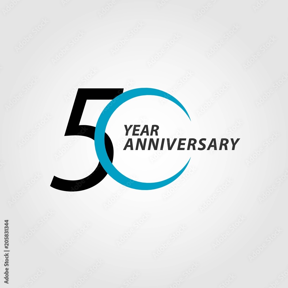 50 Year Anniversary Vector Template Design Illustration 50 Year Anniversary Vector Template Design Illustration