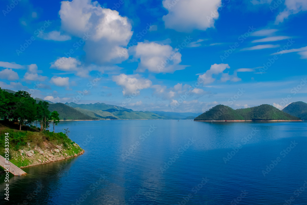 Kaeng Krachan Dam In Petcahburi At Thailand , Landscape Natrue and a water mist at Kaeng Krachan Dam. Kaeng Krachan Dam In Petcahburi At Thailand , Landscape Natrue and a water mist at Kaeng Krachan Dam.