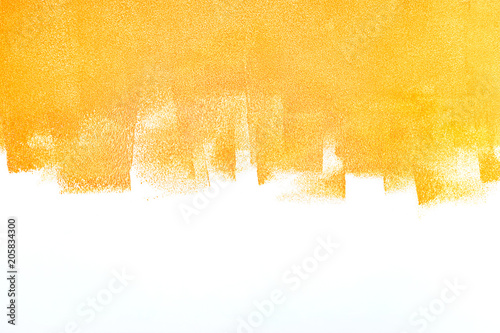 Fototapeta Naklejka Na Ścianę i Meble -  bright orange painted wall. apartment and home renovation concept