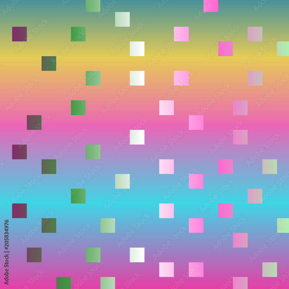 Abstract colored squares on gradient background. Abstract texture of colored squares. Abstract colored squares on gradient background. Abstract texture of colored squares.
