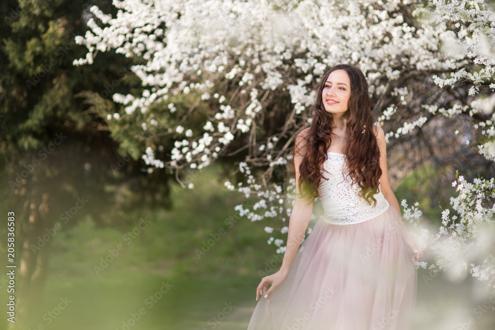 Young woman in spring Young woman in spring
