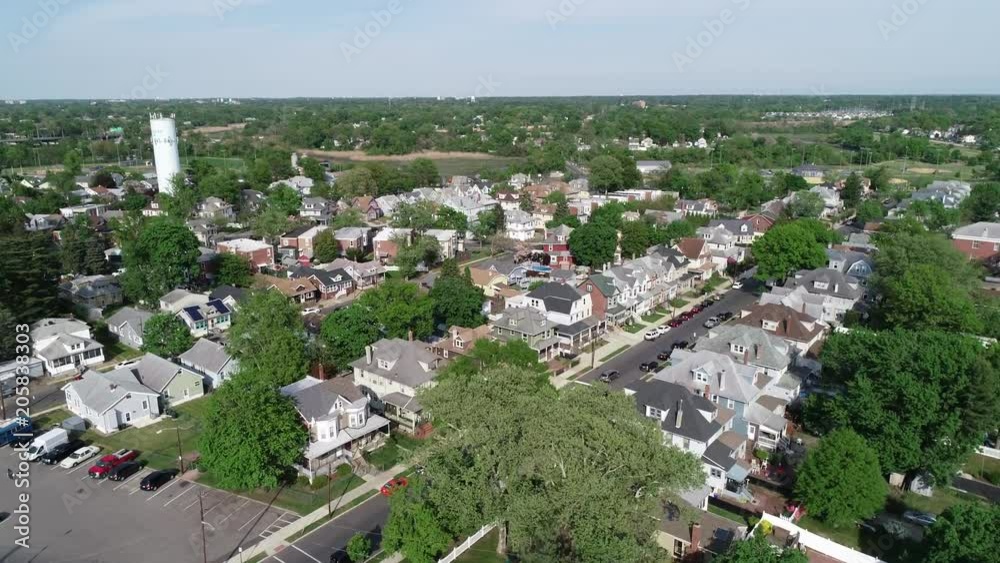 Aerial View of Delaware Riverfront Port City Gloucester New Jersey Aerial View of Delaware Riverfront Port City Gloucester New Jersey