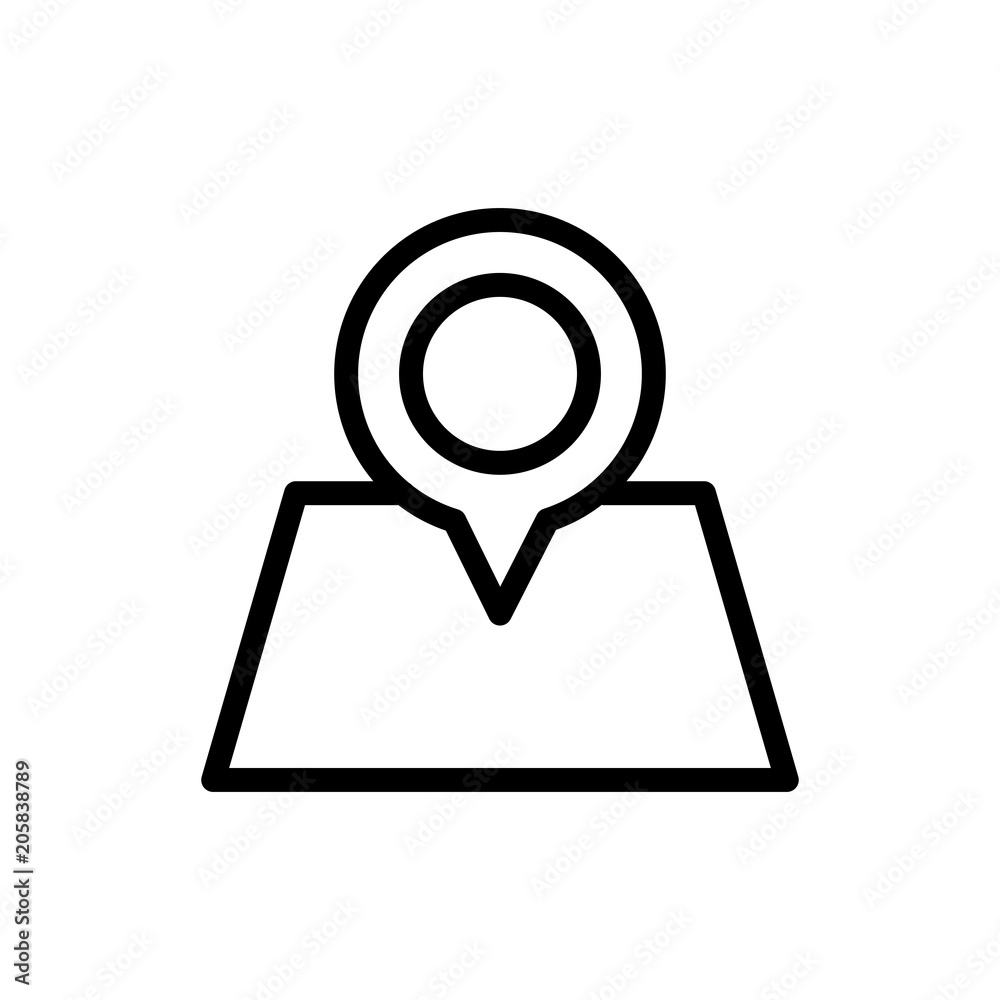 Map flat icon Map flat icon