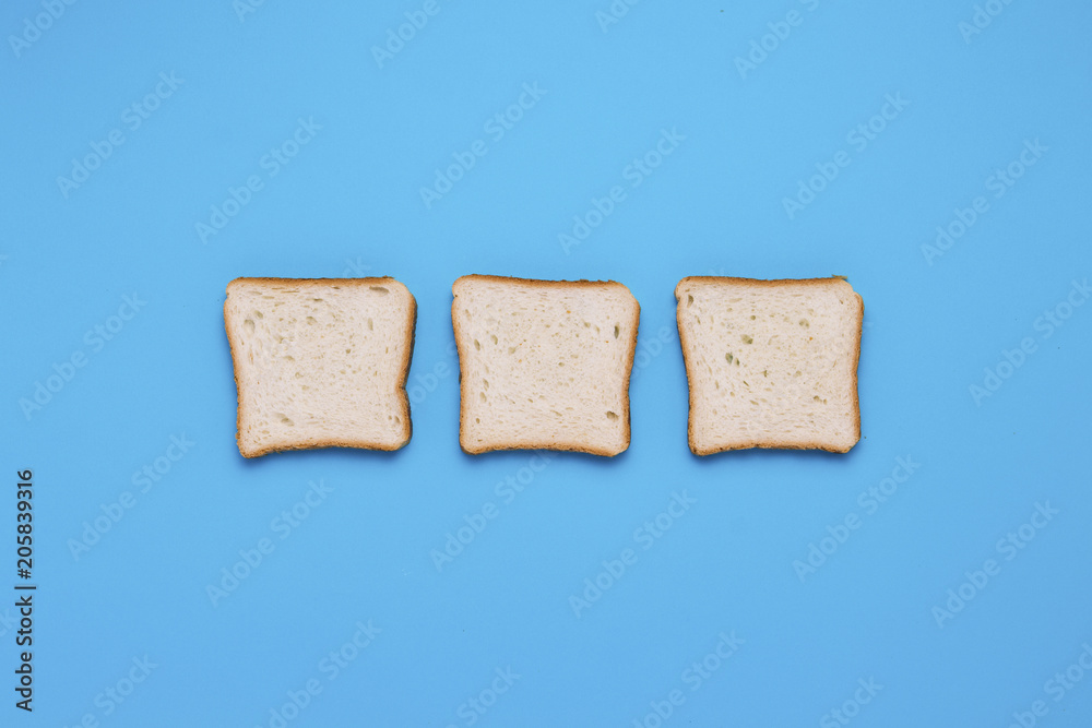 Three Toasts on a blue background.